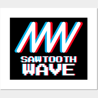 Sawtooth Wave 8-Bit Posters and Art